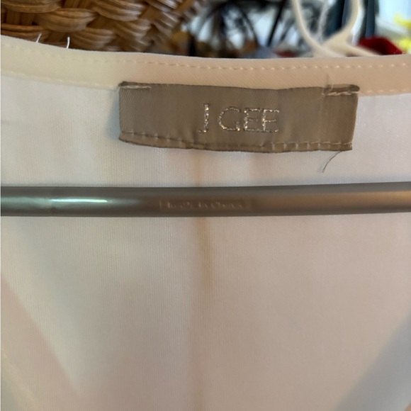 JGEE white Sleeveless Ruffled Dress small - Picture 2 of 4